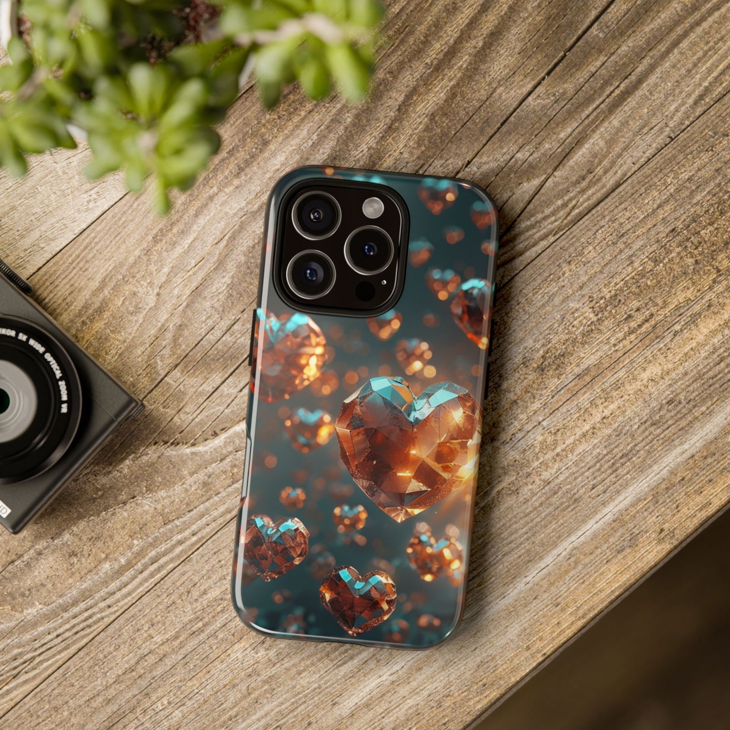 Crystal Heart Phone Case Cover Print