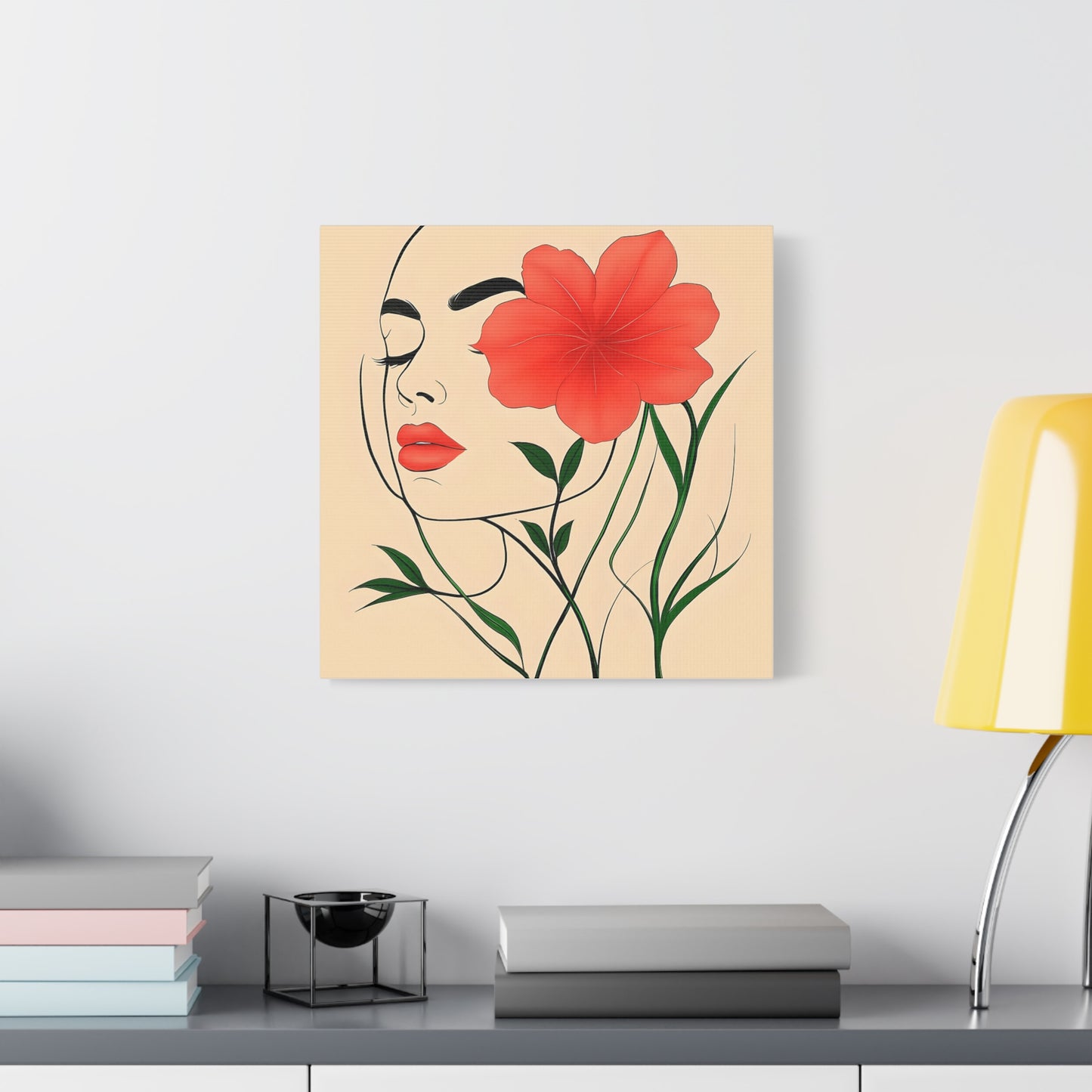 Artistic Floral Wall Canvas - Elegant Home Decor with Beauty and Nature