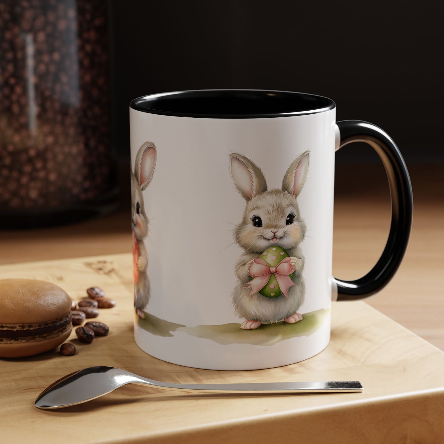 Cute Easter Bunny Coffee Mug - 11oz & 15oz Accent Mug for Holiday Celebrations