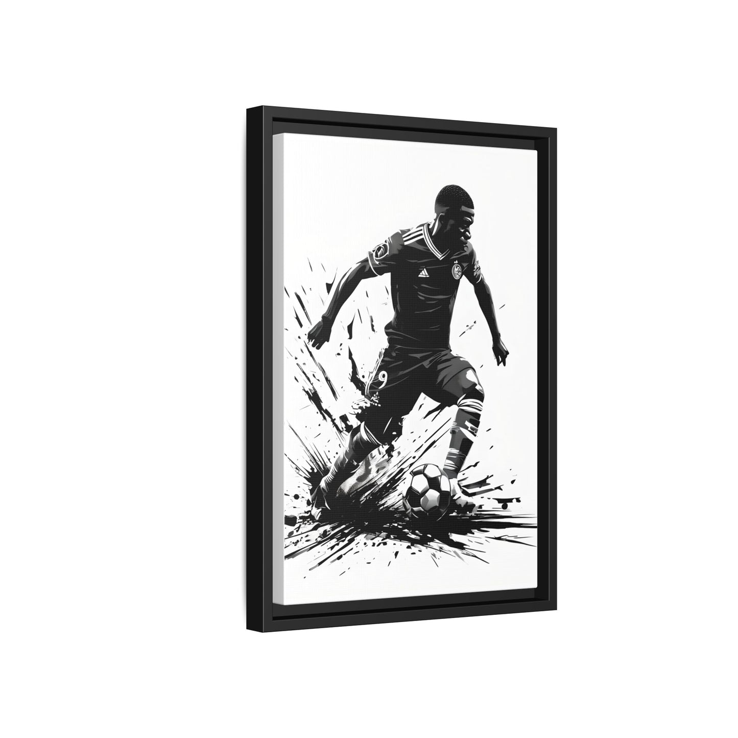 Canvas Print - Famous footballer Kylian Mbappe