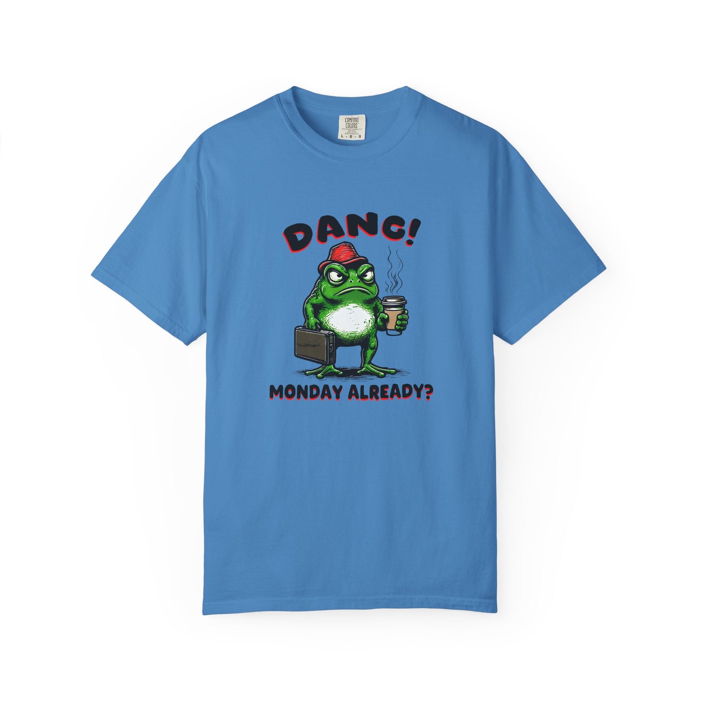 Funny Frog Monday T-Shirt - Unisex Garment-Dyed Tee