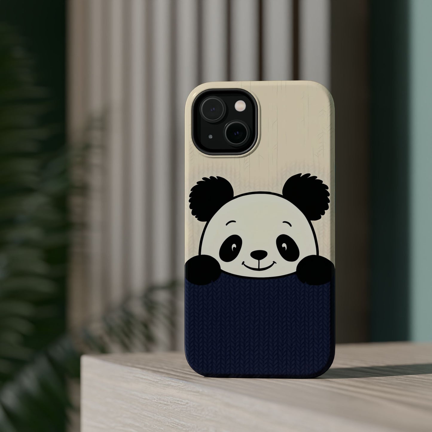 Cute Panda Magnetic Tough Case for iPhone