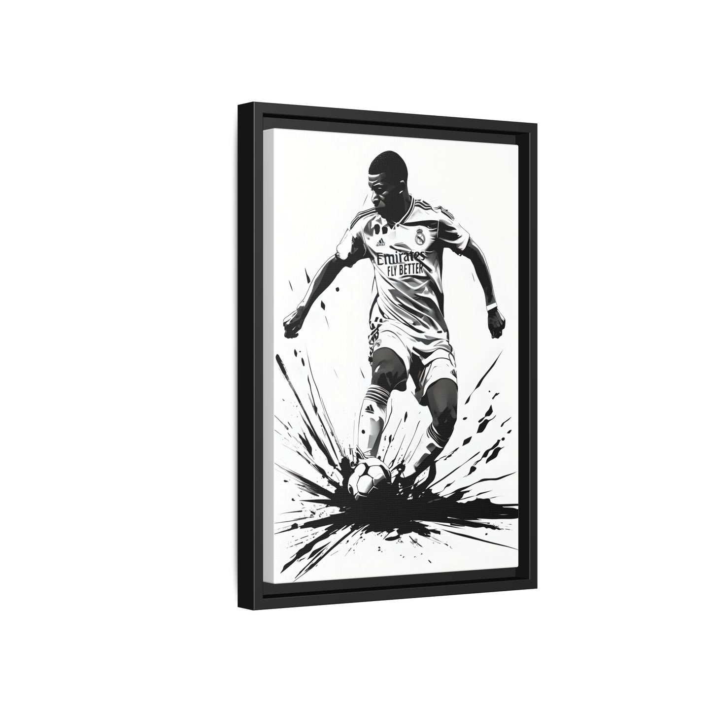 Canvas Print - Kylian Mbappe Real Madrid Kit