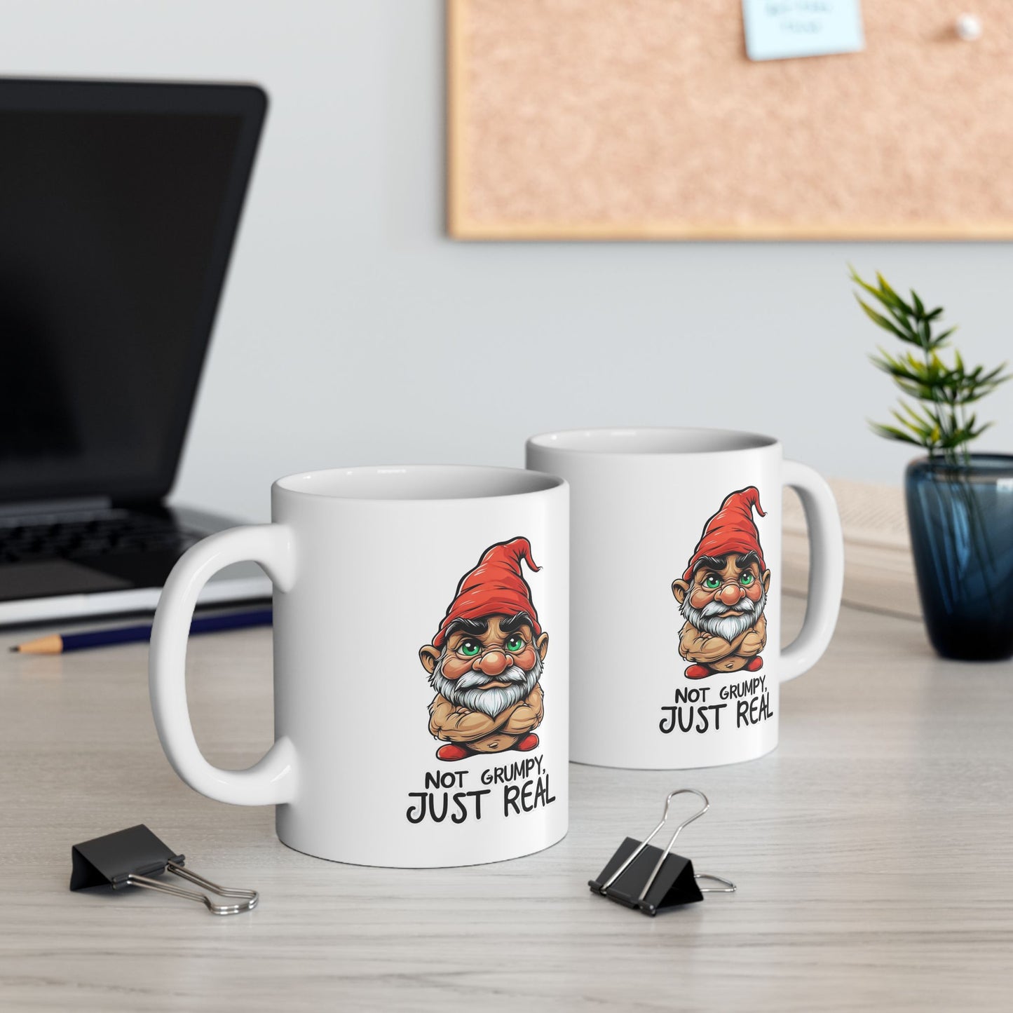 Funny Gnome Ceramic Mug - Perfect for Coffee Lovers and Gifts