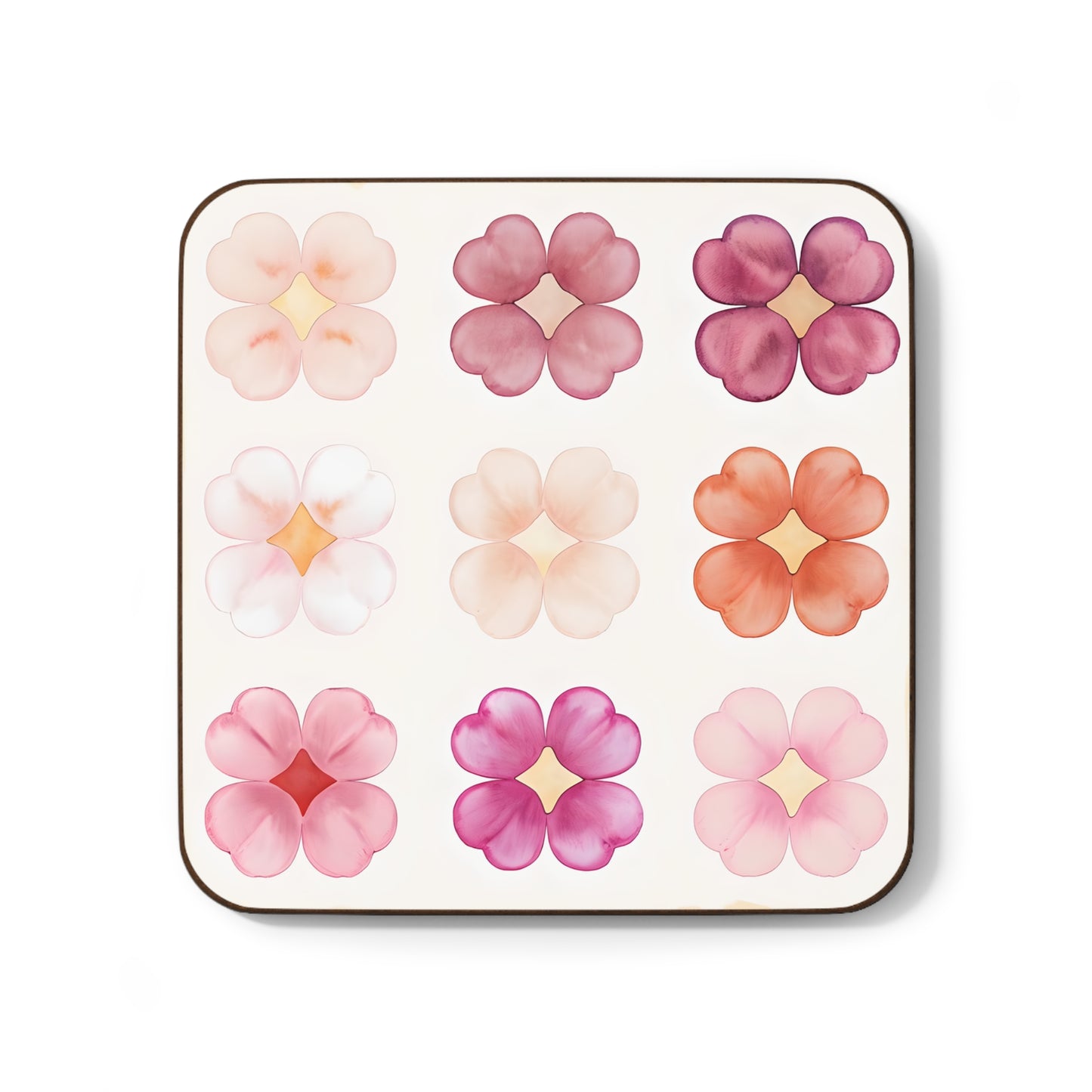 Elegant Floral Coaster Set