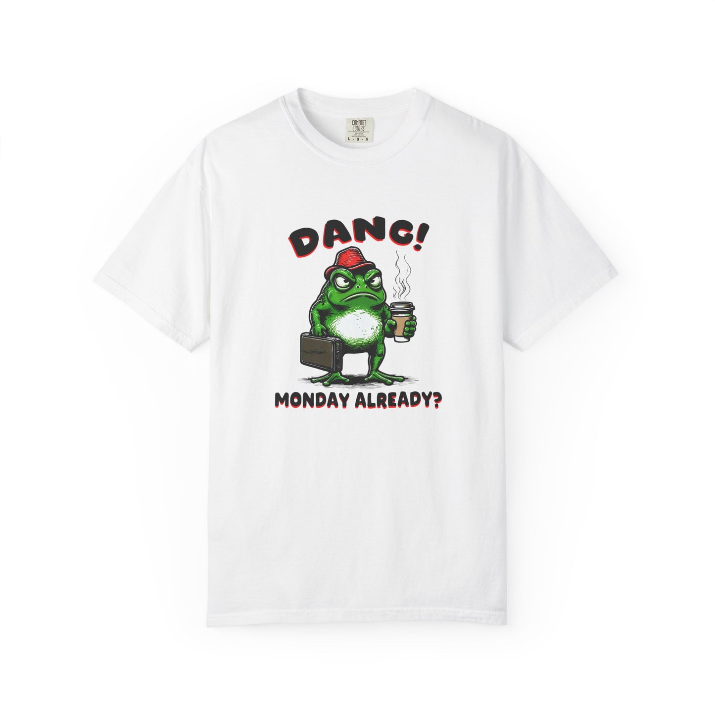 Funny Frog Monday T-Shirt - Unisex Garment-Dyed Tee