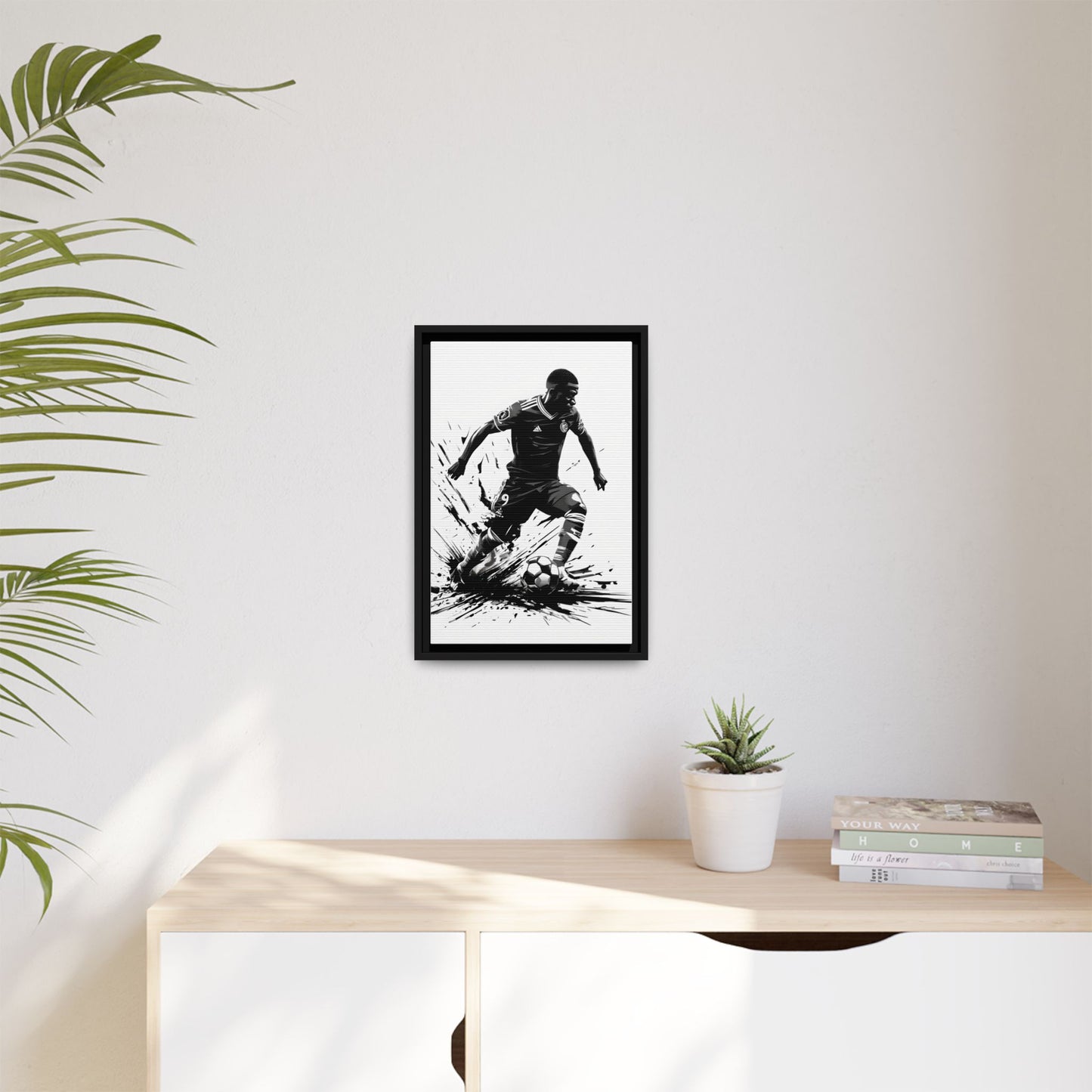 Canvas Print - Famous footballer Kylian Mbappe
