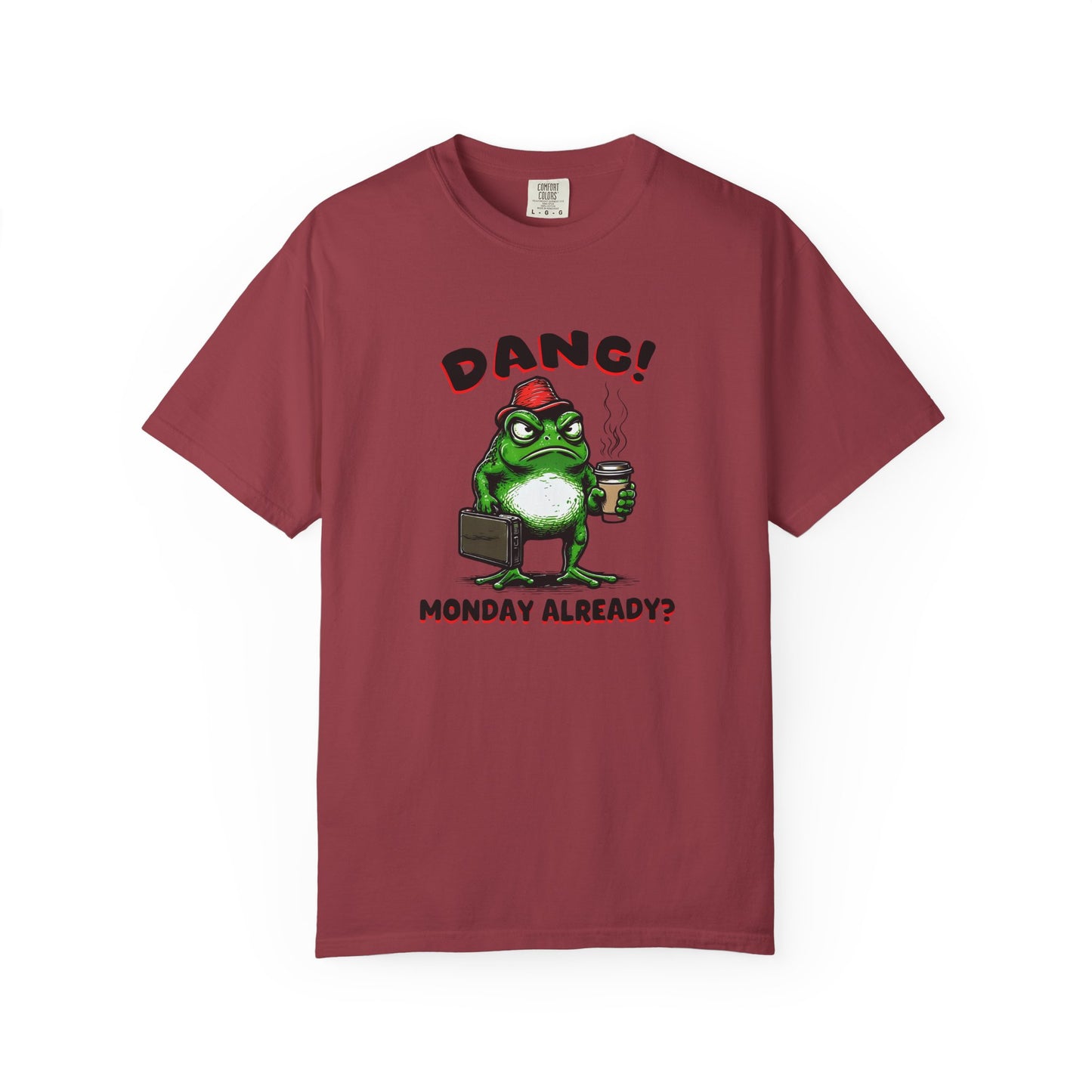 Funny Frog Monday T-Shirt - Unisex Garment-Dyed Tee