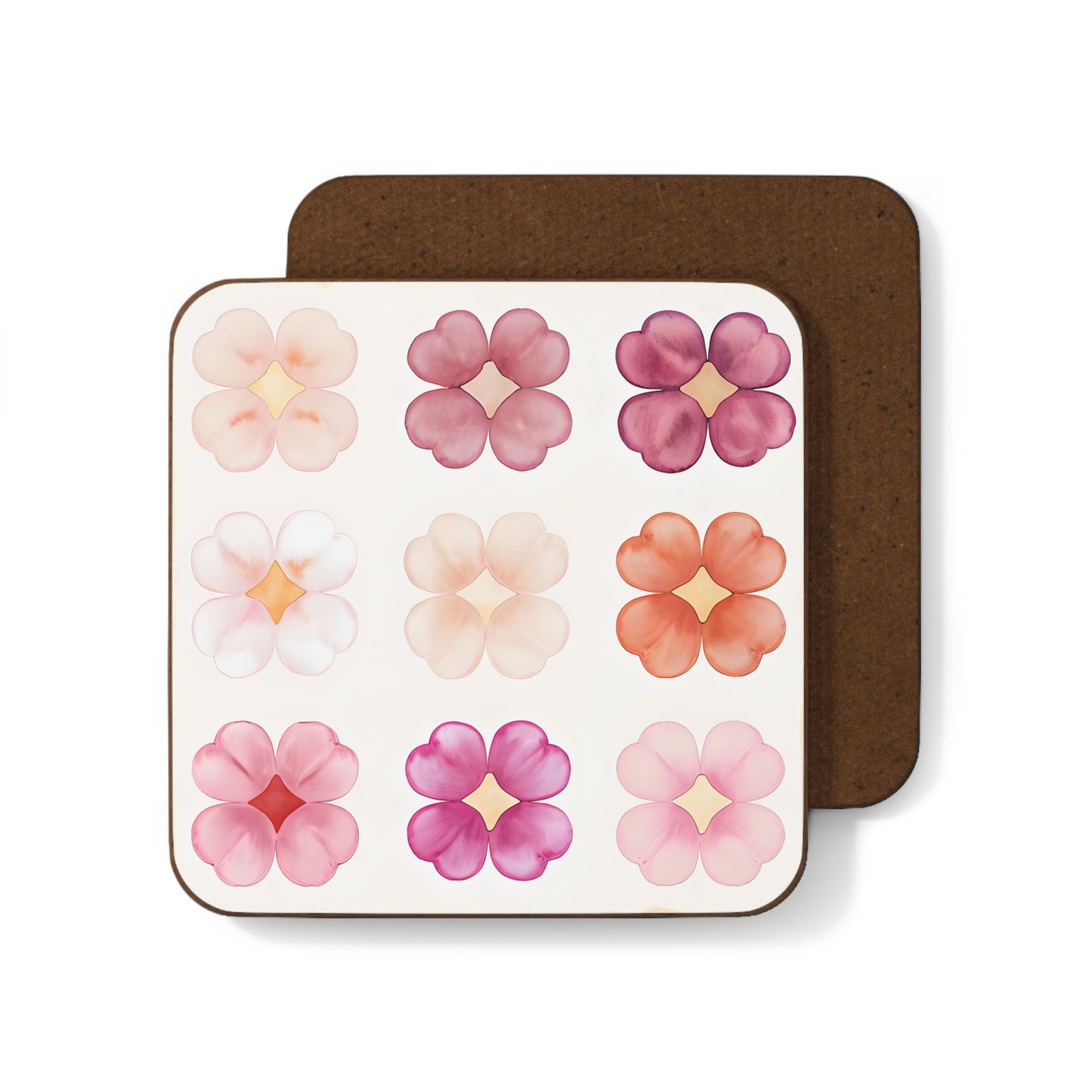 Elegant Floral Coaster Set