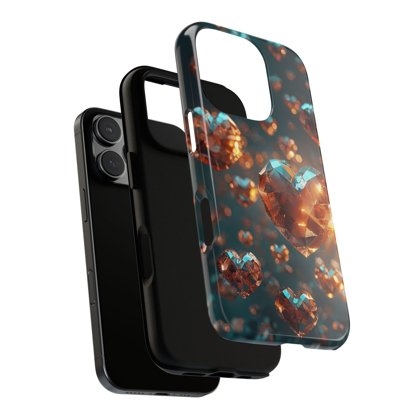 Crystal Heart Phone Case Cover Print