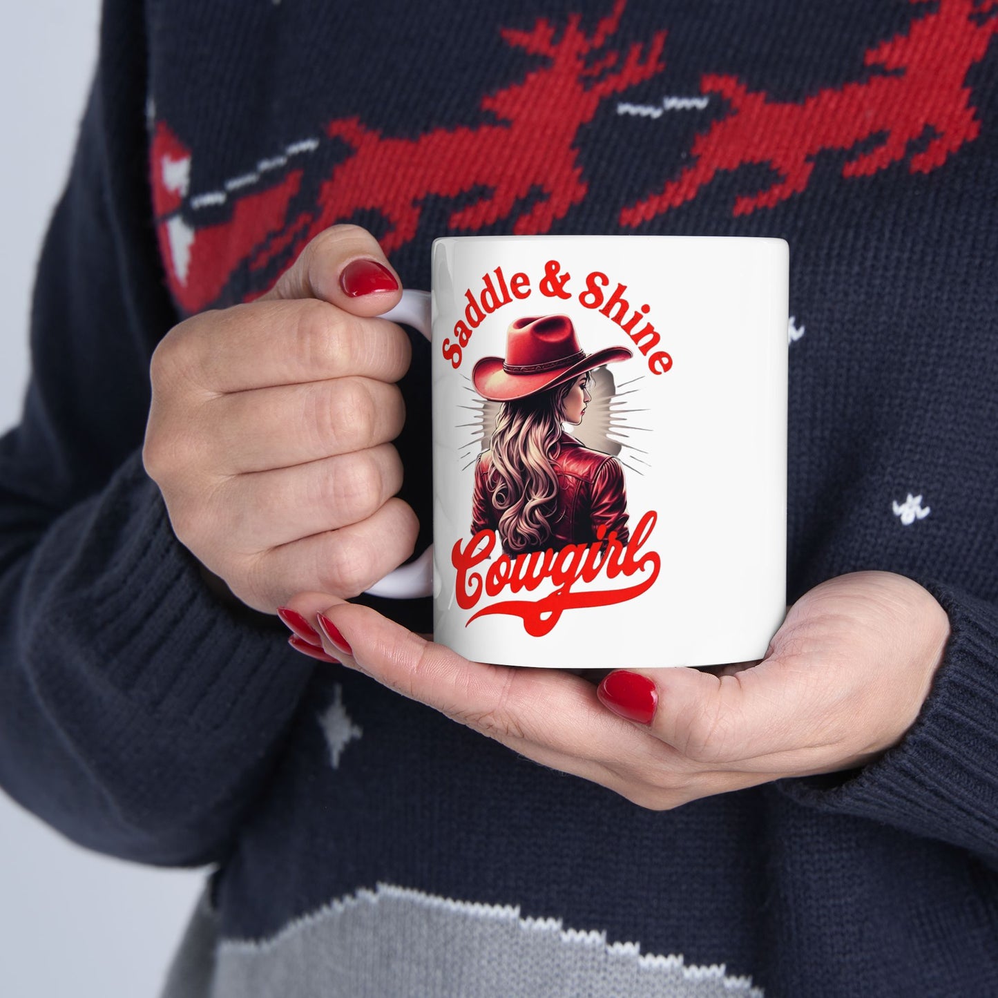 Saddle Up Ceramic Mug, Rodeo Mug