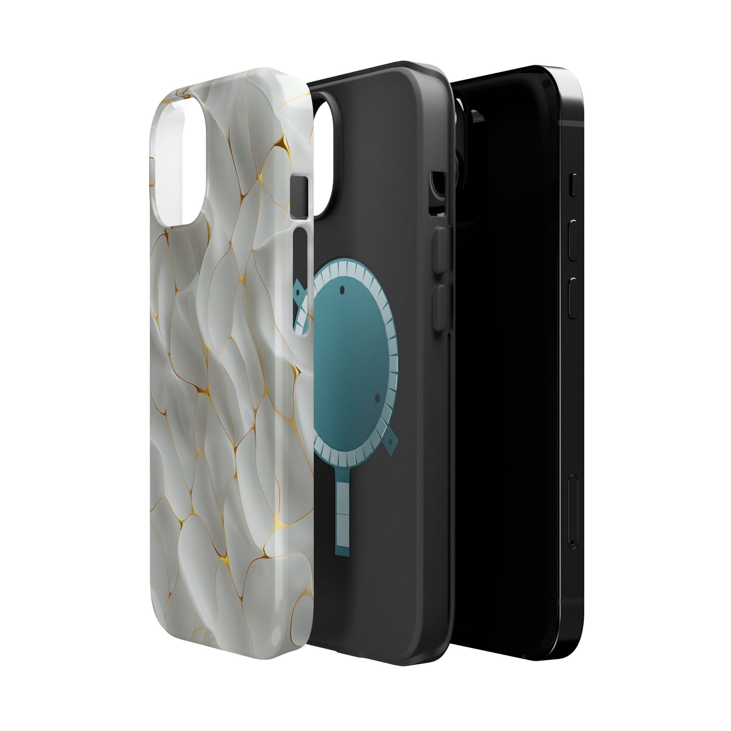 Elegant Marble Magnetic Tough Cases, Stylish Phone Cover