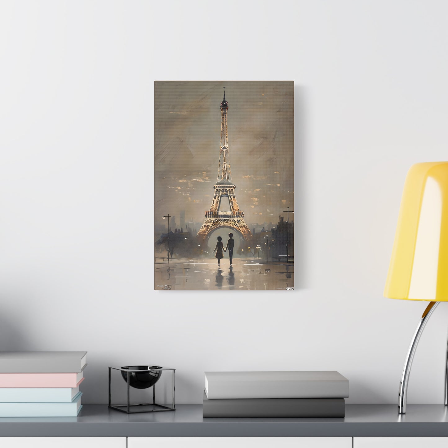 Romantic Evening Stroll Under The Illuminated Eiffel Tower