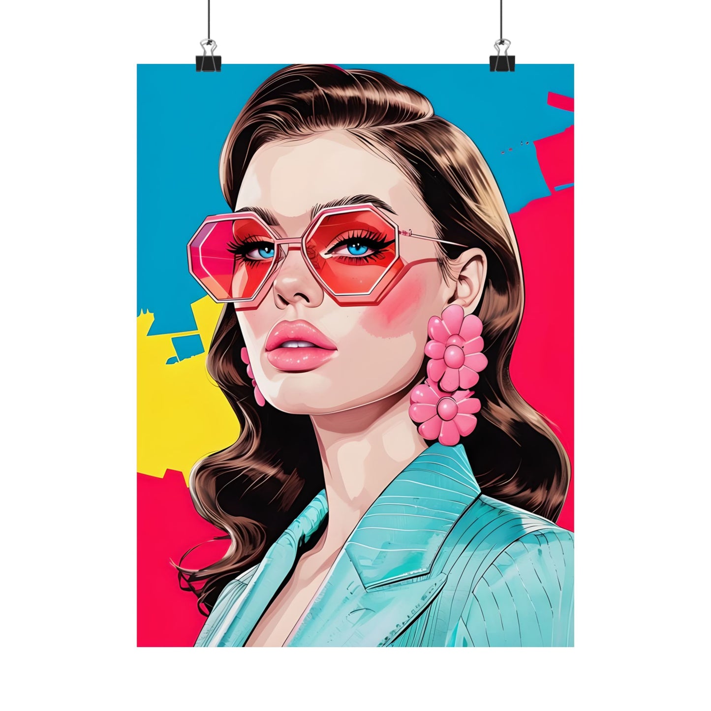 80s Vibe - Vibrant Matte Vertical Posters - Stylish Fashion Art Decor for Home & Office