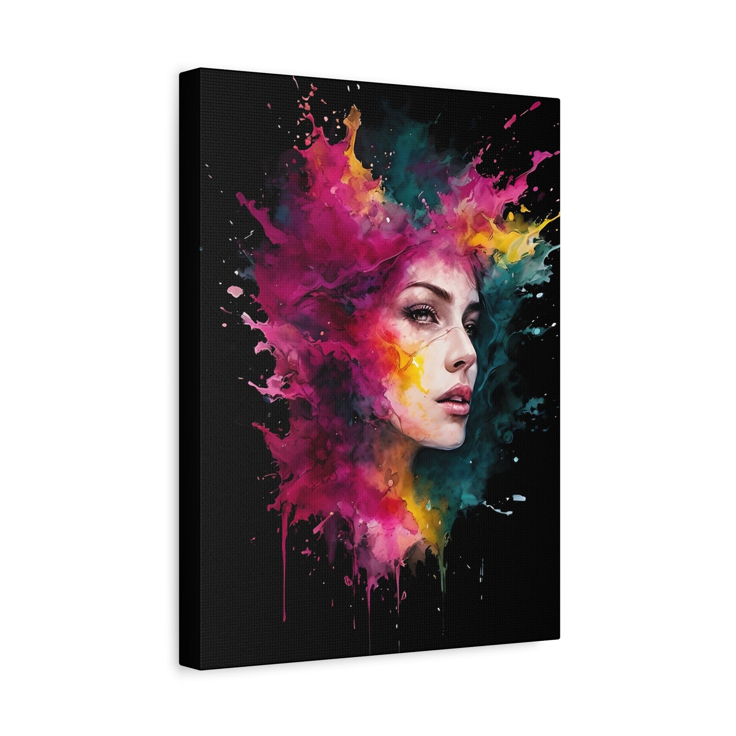 Abstract Splash Face Wall Print
