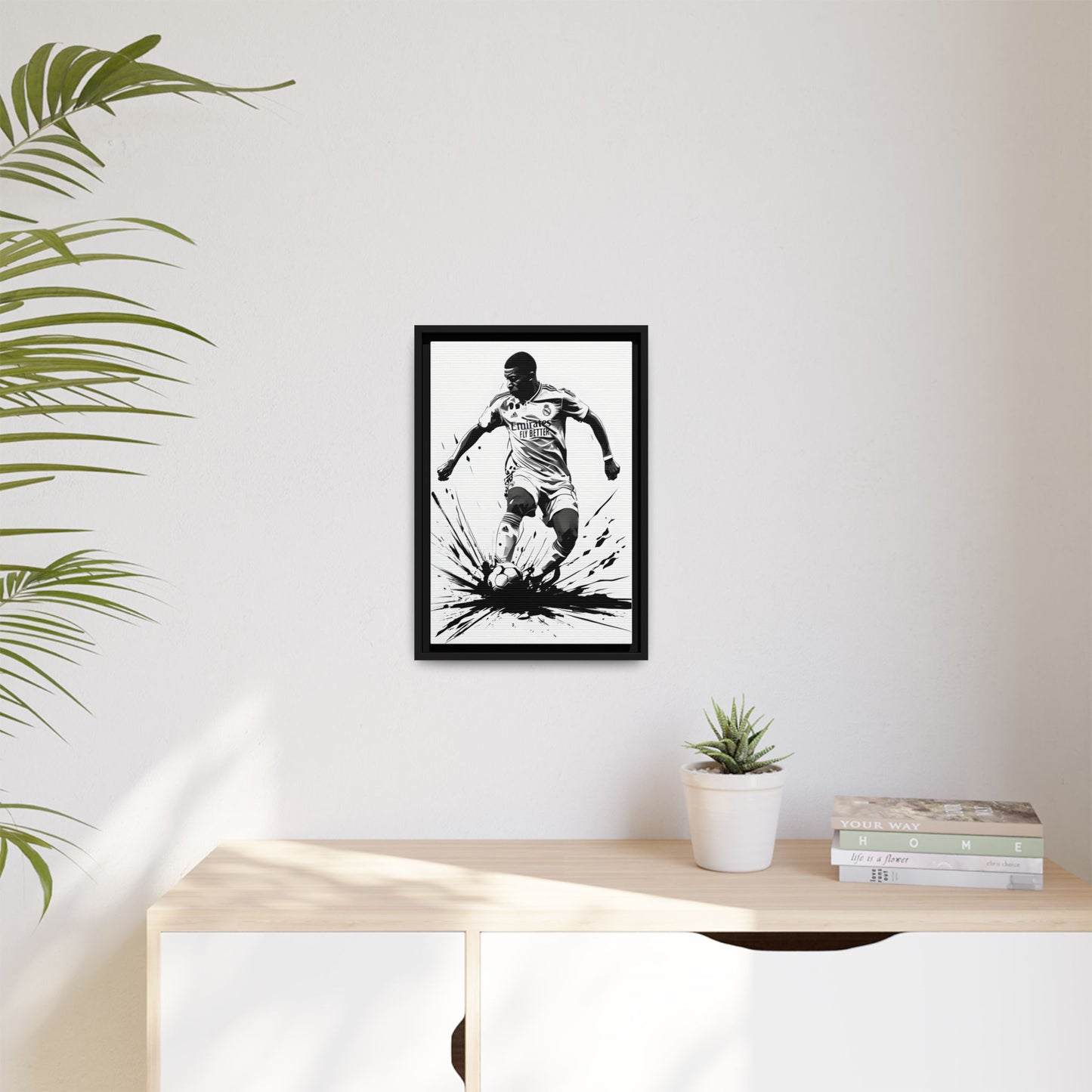 Canvas Print - Kylian Mbappe Real Madrid Kit