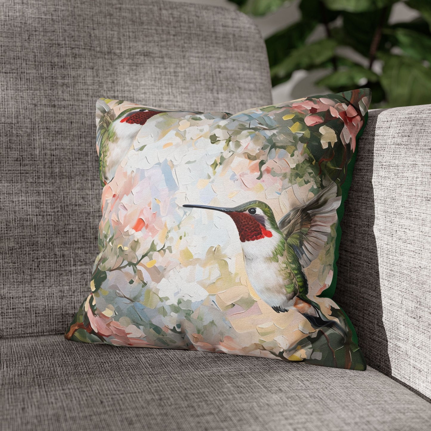 Hummingbird Decorative Pillow Print