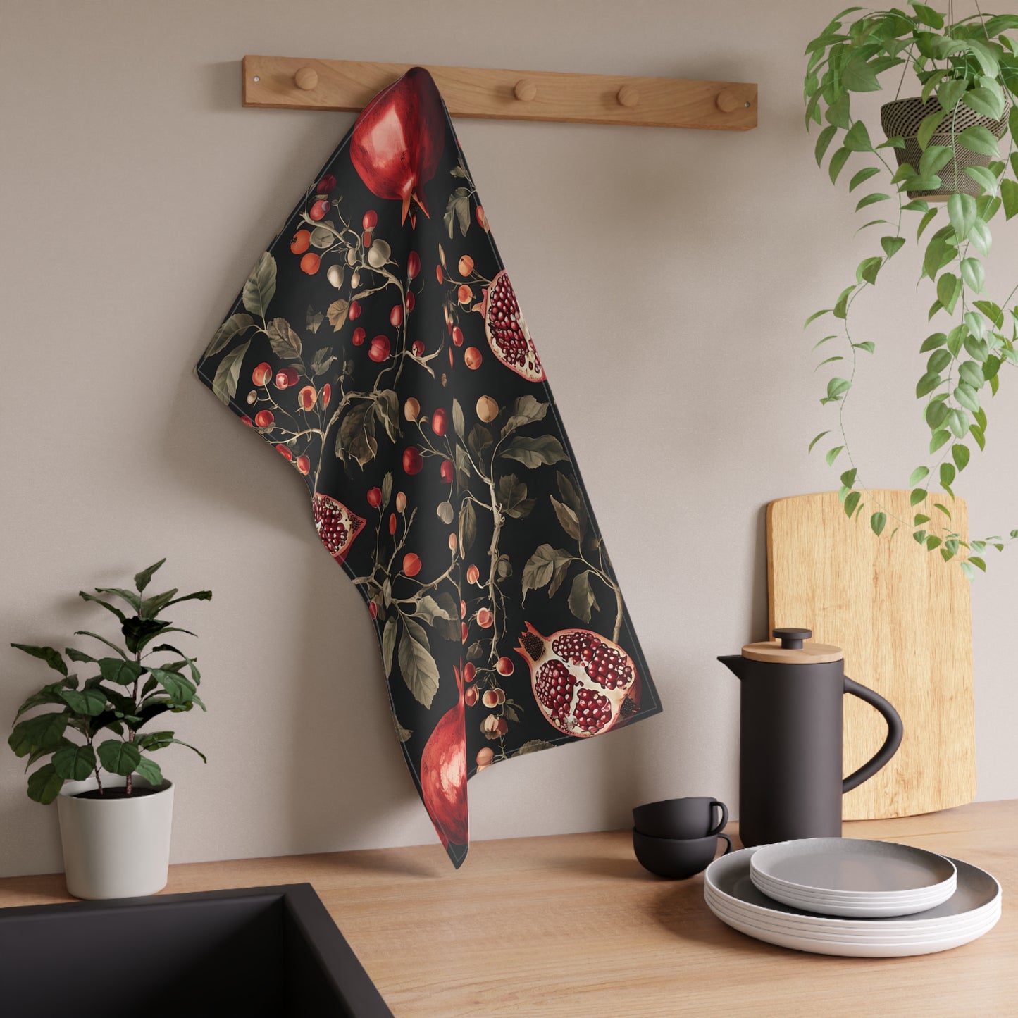 Botanical Pomegranate Tea Towels