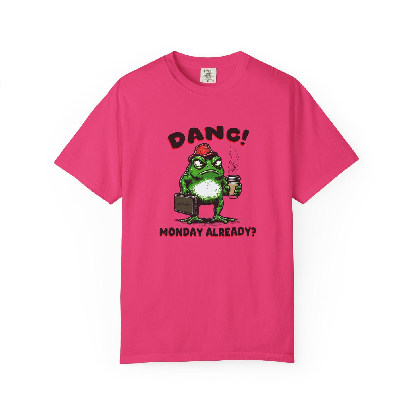 Funny Frog Monday T-Shirt - Unisex Garment-Dyed Tee