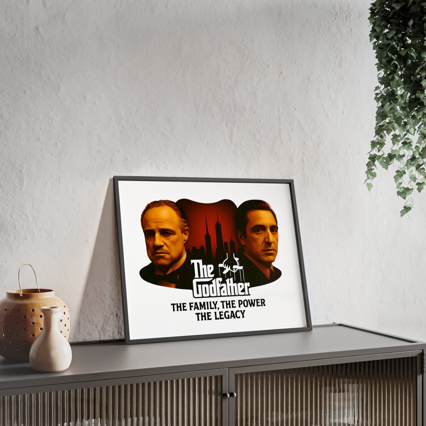 The Godfather Wooden Frame Poster