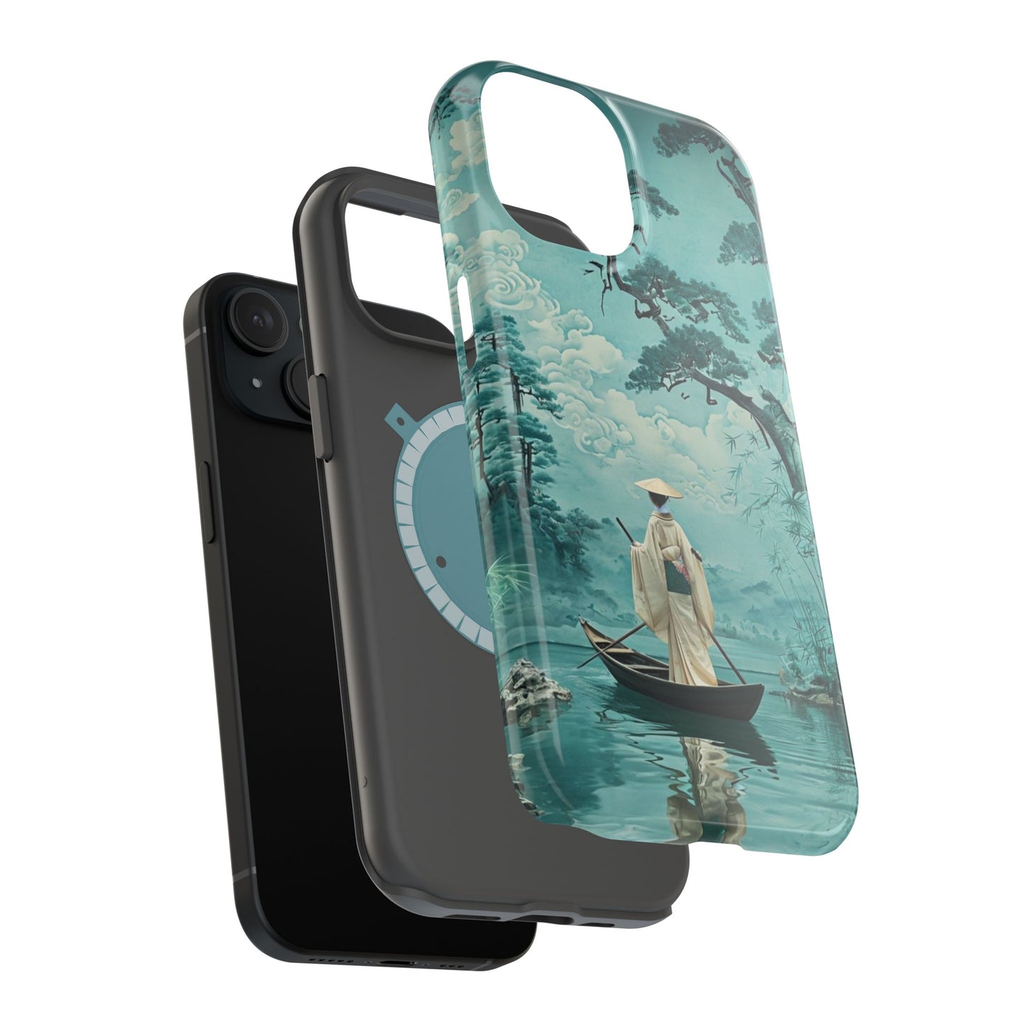 Zen Landscape Magnetic Tough Case for iPhone - Serene Nature Design