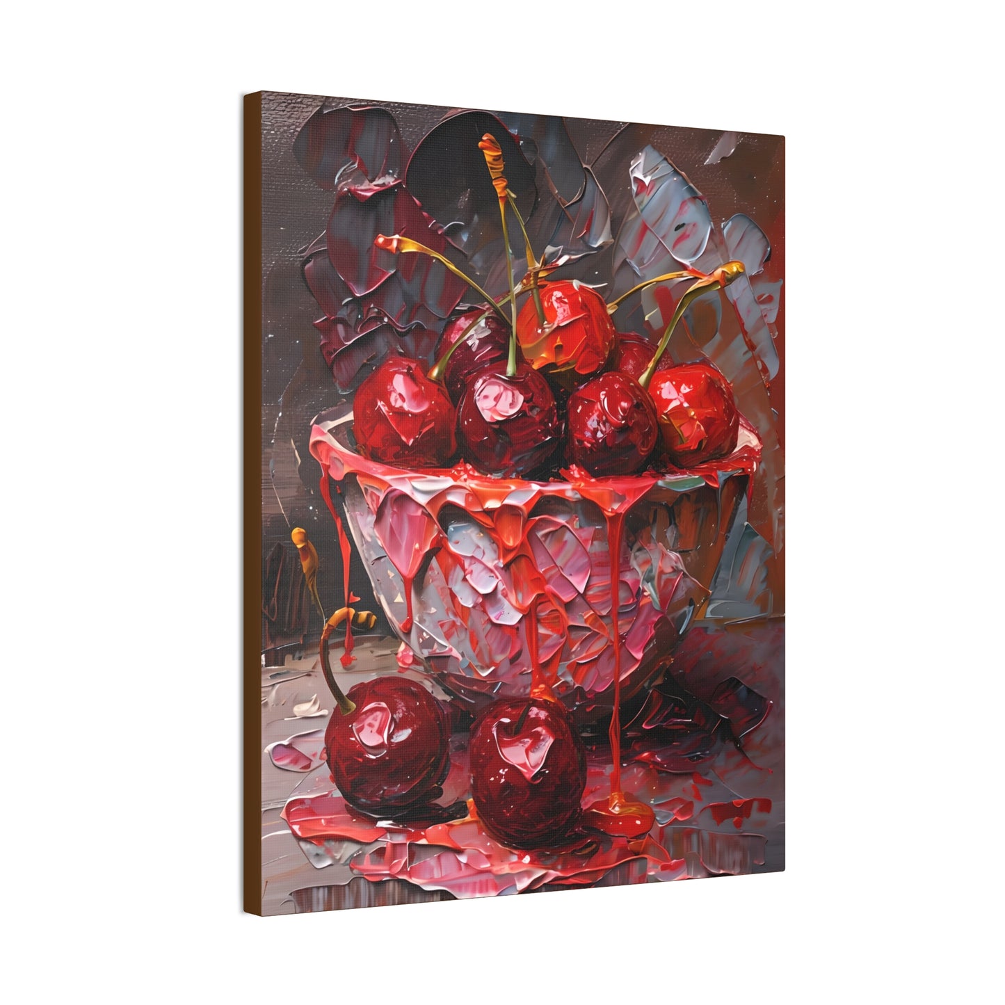Cherry Still Life Canvas Art Print
