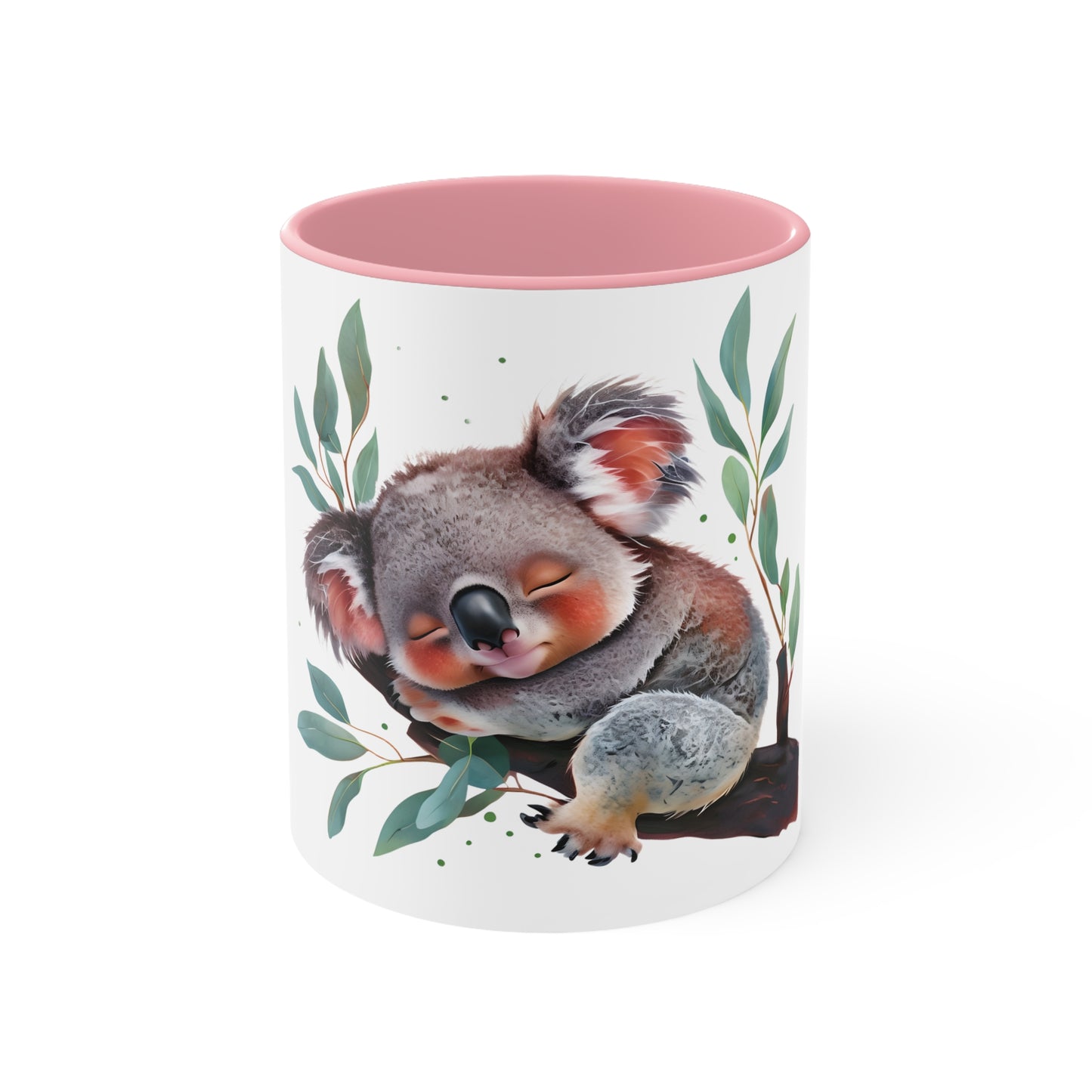 Koala Accent Mug - Cute Animal Coffee Cup, Gift for Nature Lovers, Home Decor, Eco-Friendly Mug, Tea Lover's Cup
