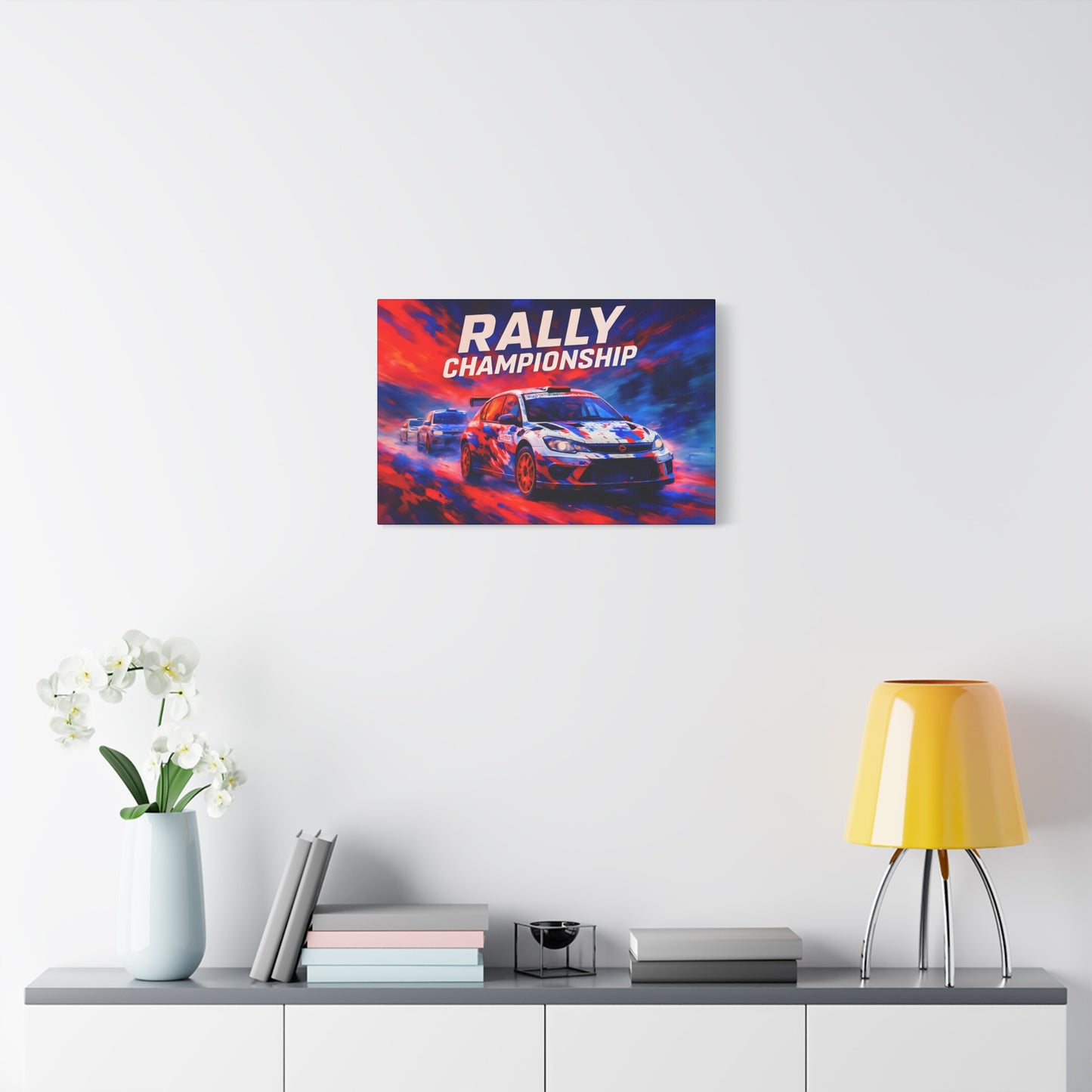 Rally Championship Canvas Wall Art, Racing Print, Car Decor, Gift for Auto Enthusiasts, Sports Artwork