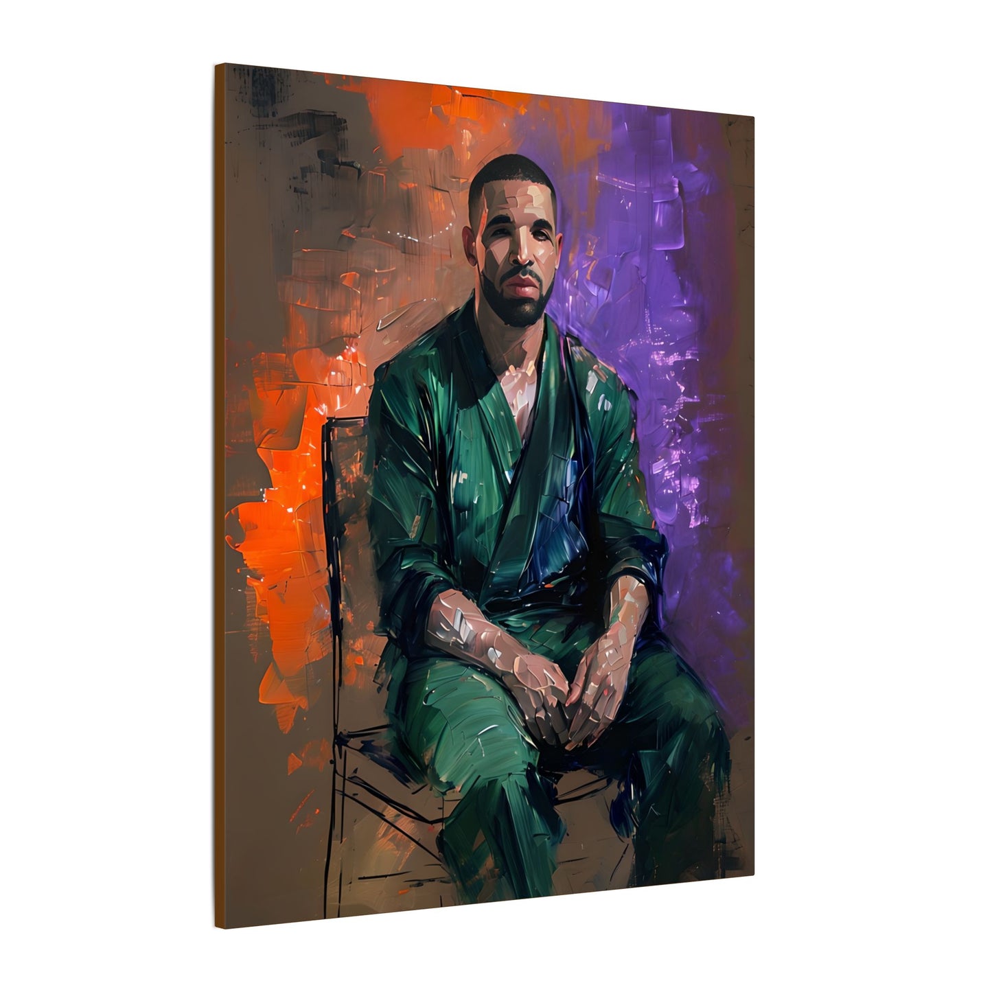 Drake Portrait Canvas Wall Art