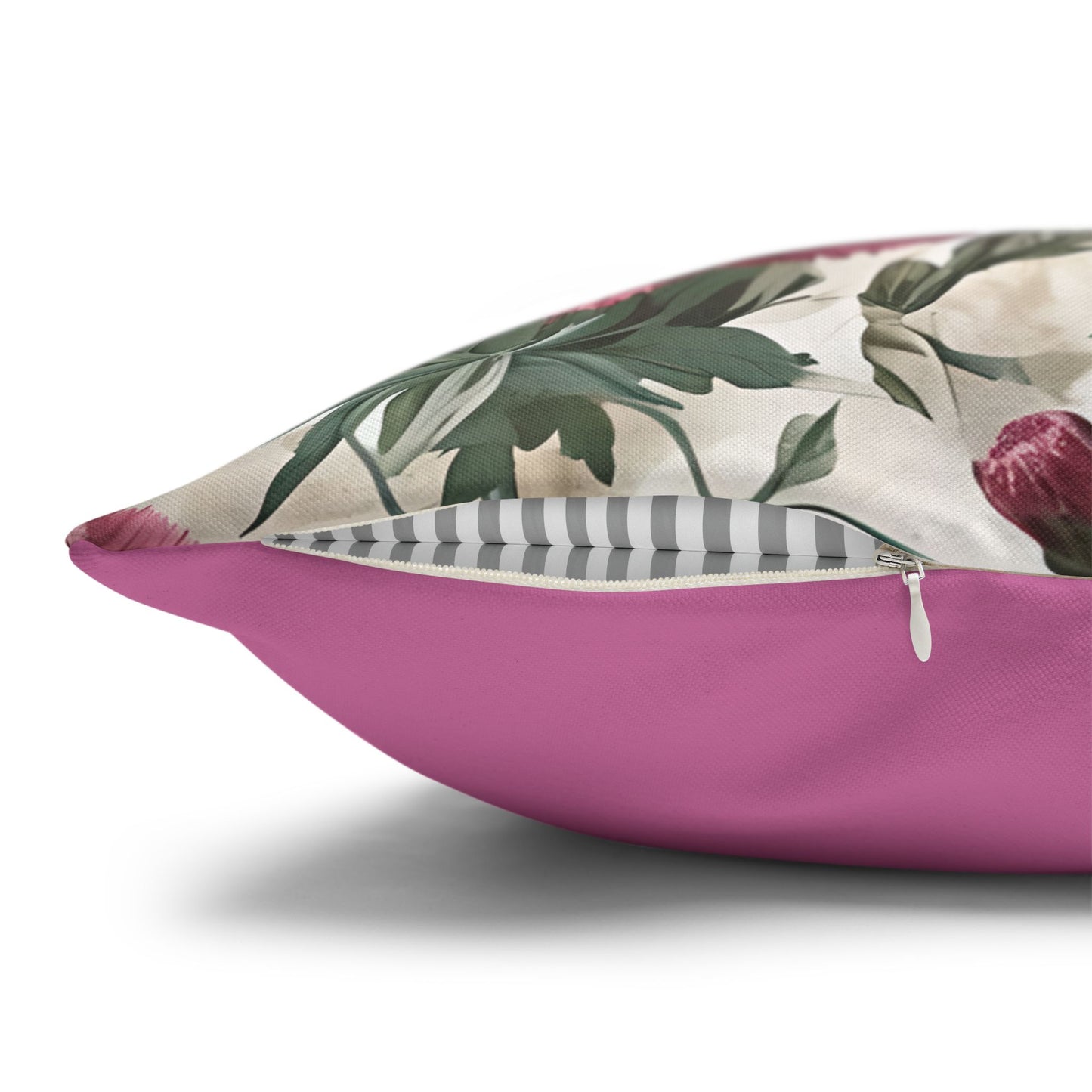 Pink Carnation Floral Design Pillowcase