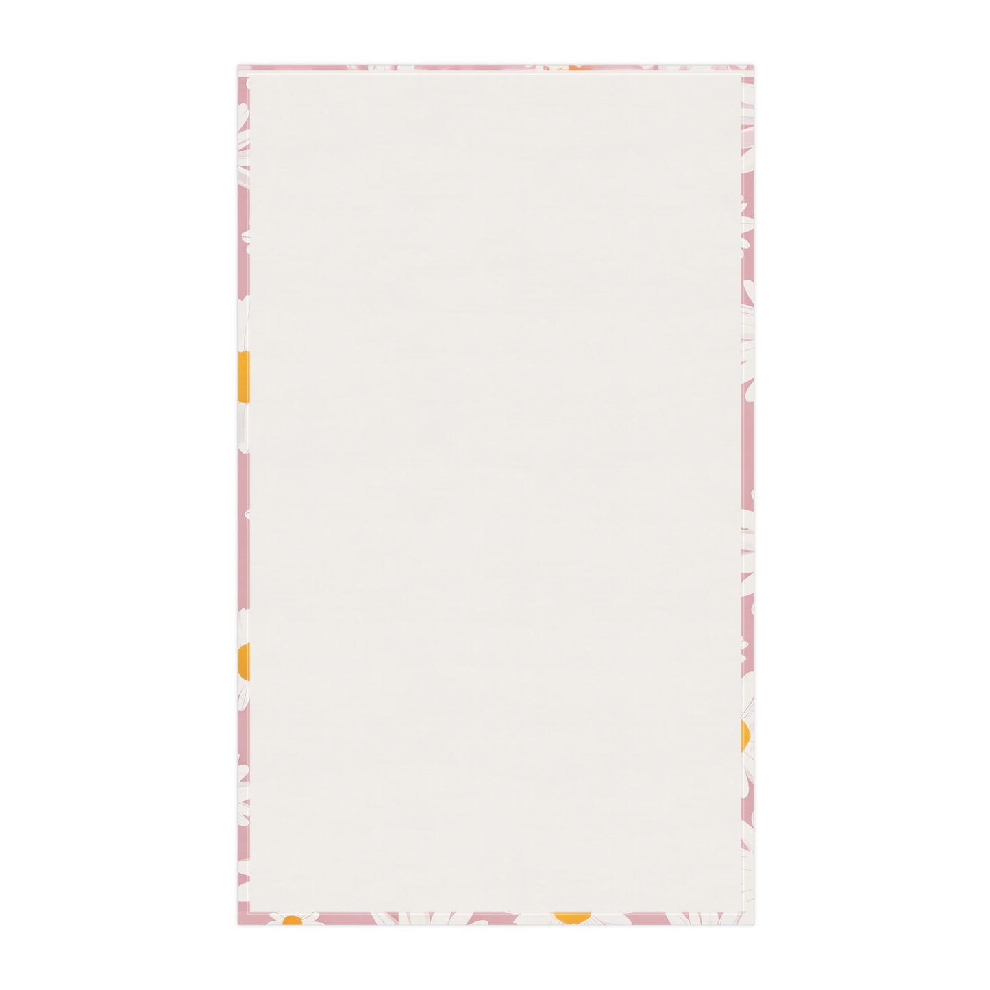Floral Daisy Cotton Tea Towels - Charming Kitchen Décor for Spring and Summer