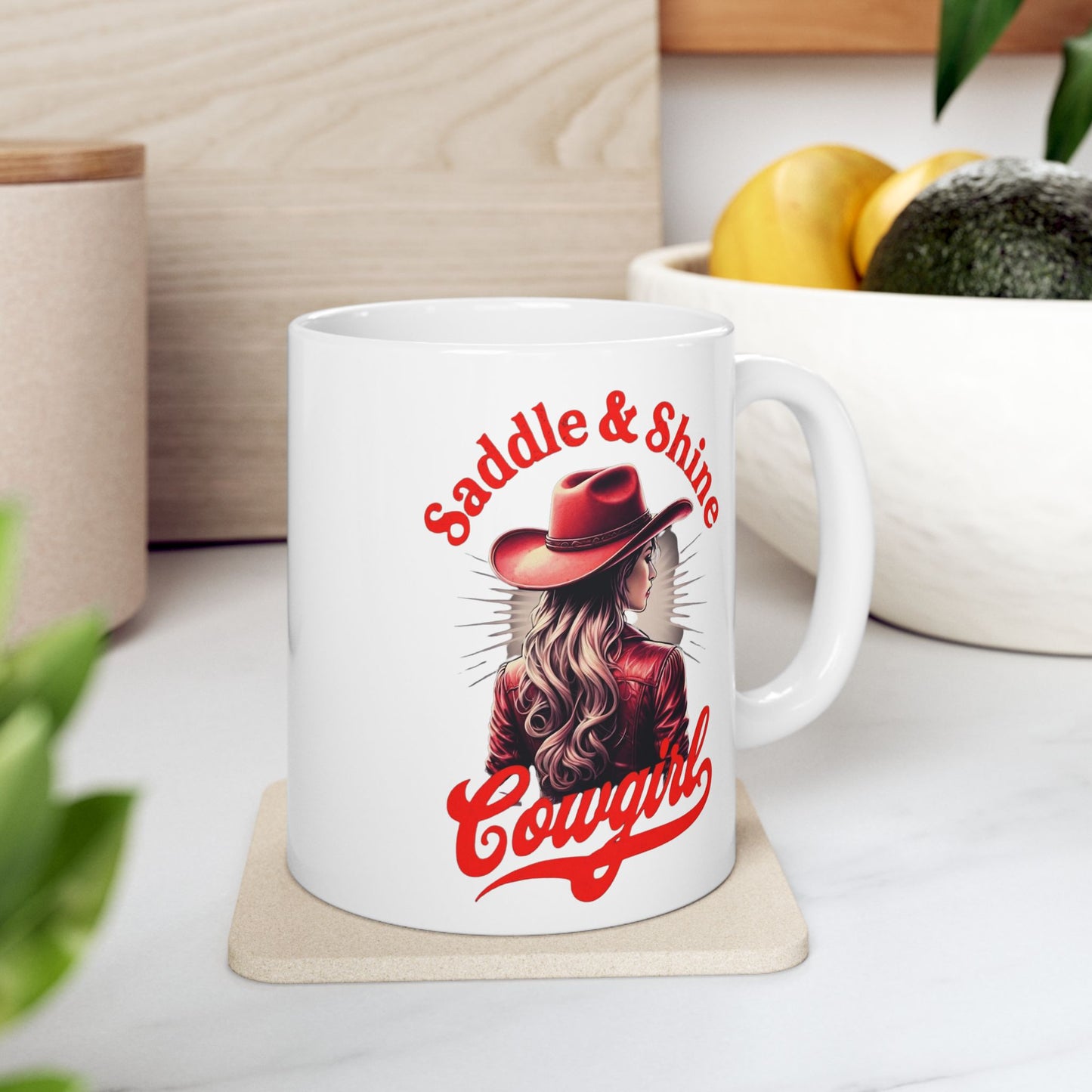 Saddle Up Ceramic Mug, Rodeo Mug