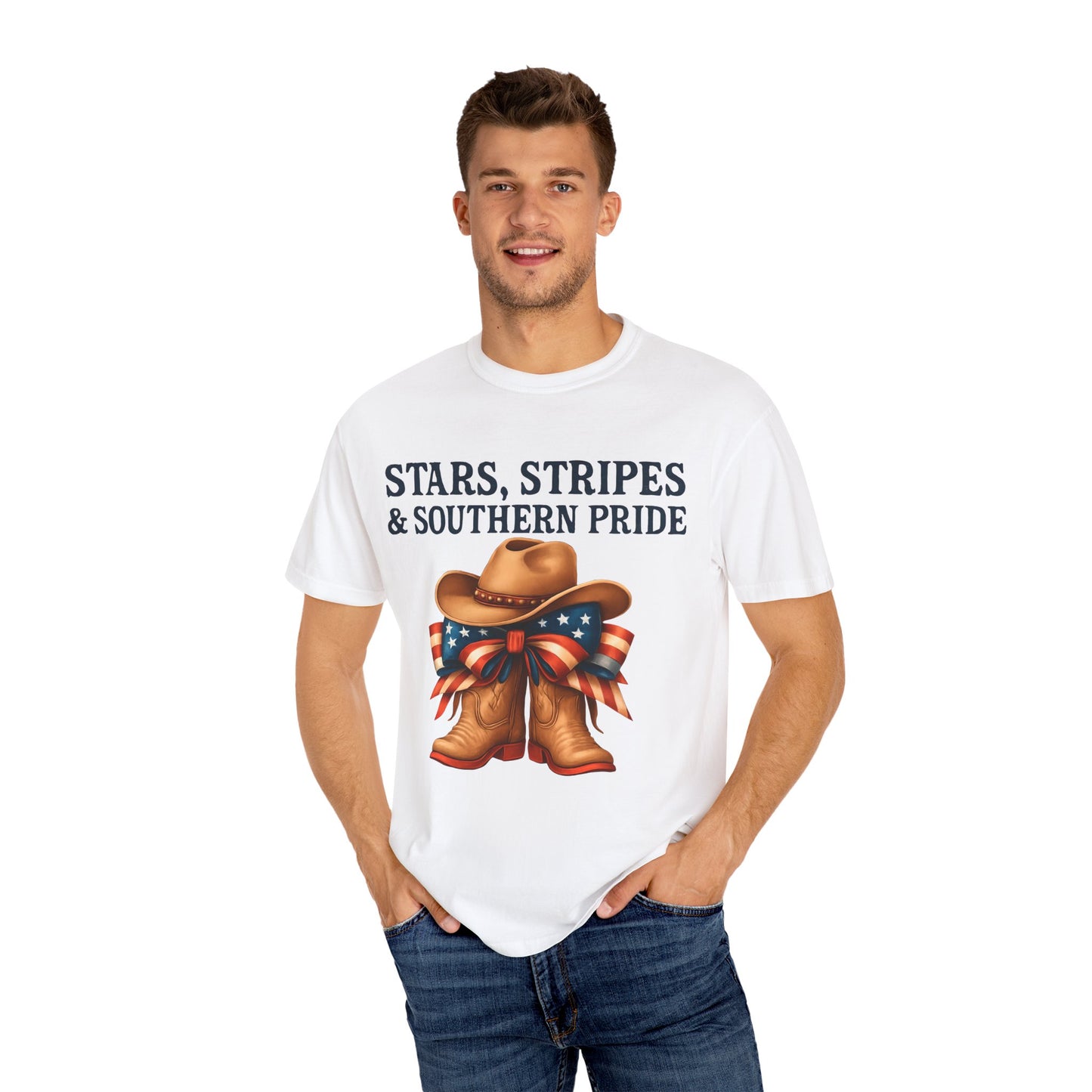 Stars, Stripes & Southern Pride Cowboy Boots Unisex T-Shirt