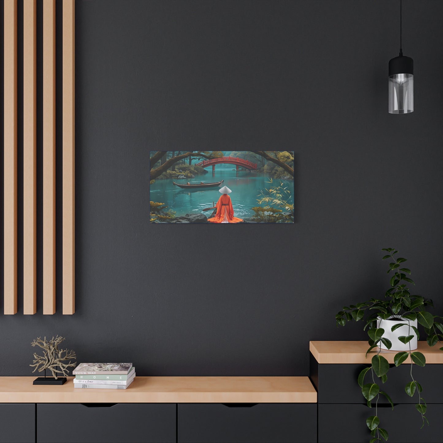 Japanese Tranquil Serene Landscape Canvas Wall Print