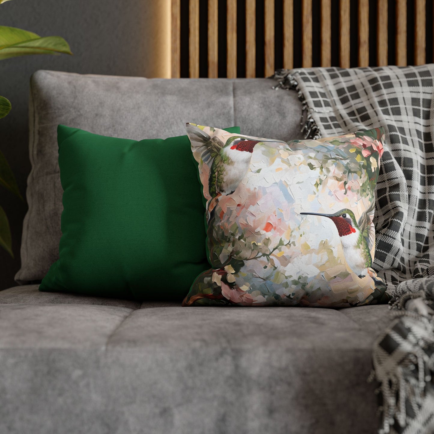 Hummingbird Decorative Pillow Print