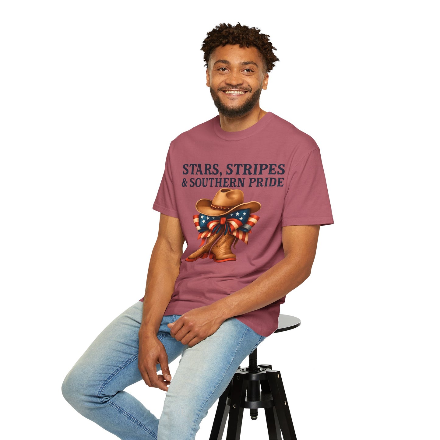 Stars, Stripes & Southern Pride Cowboy Boots Unisex T-Shirt