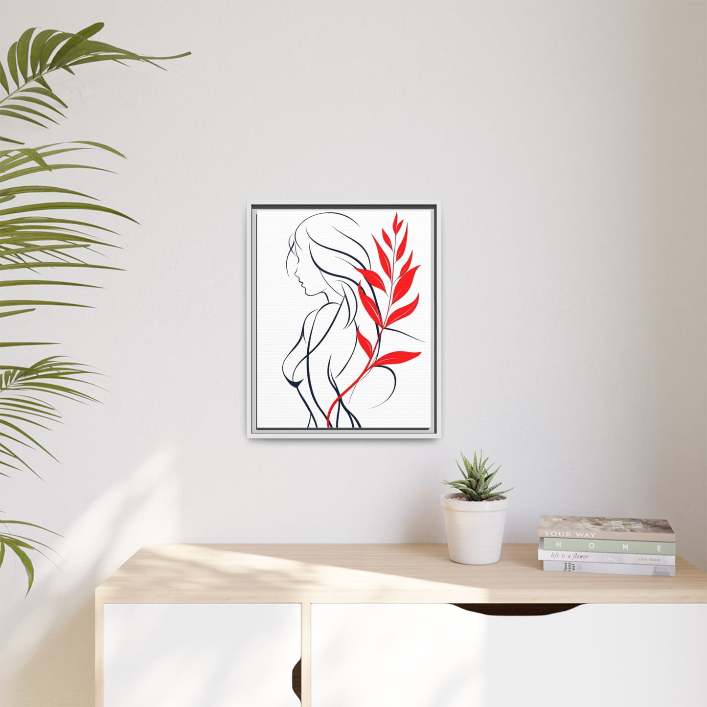 Feminine Elegant Line Art Print