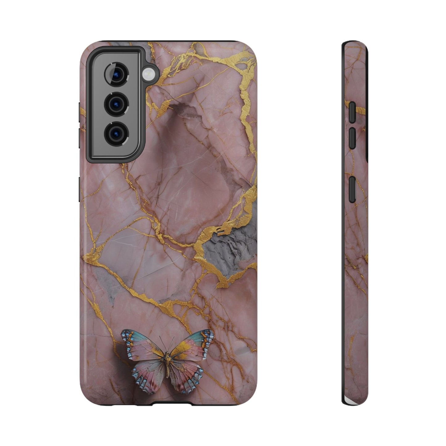 Artistic Butterfly Impact-Resistant Phone Case - Stylish Protection for Everyday Life