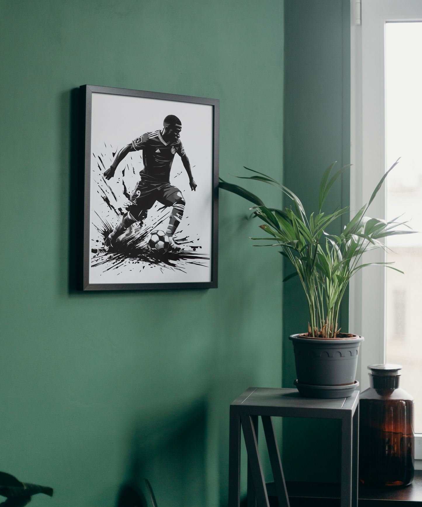 Canvas Print - Famous footballer Kylian Mbappe