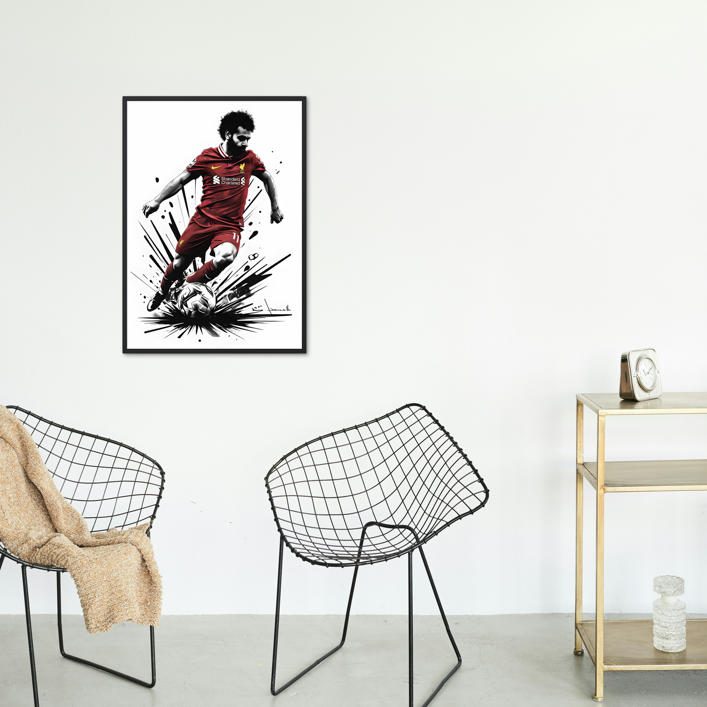 Canvas Print: Mo Salah Liverpool Footballer