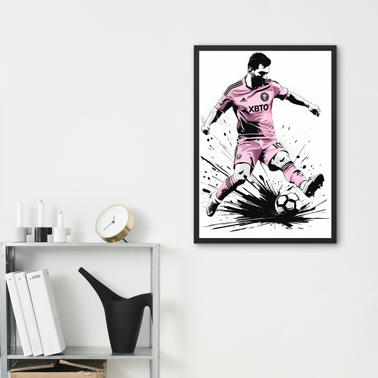 Canvas Print - Lionel Messi Inter Miami Kit