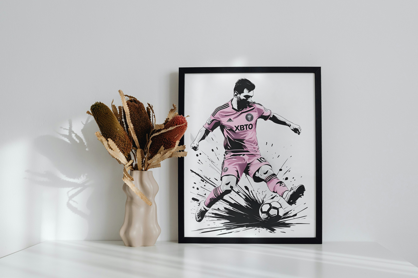 Canvas Print - Lionel Messi Inter Miami Kit