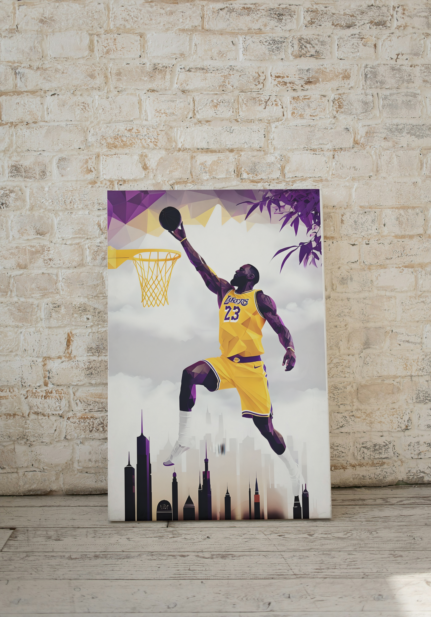 Lakers LeBron James - Canvas Art