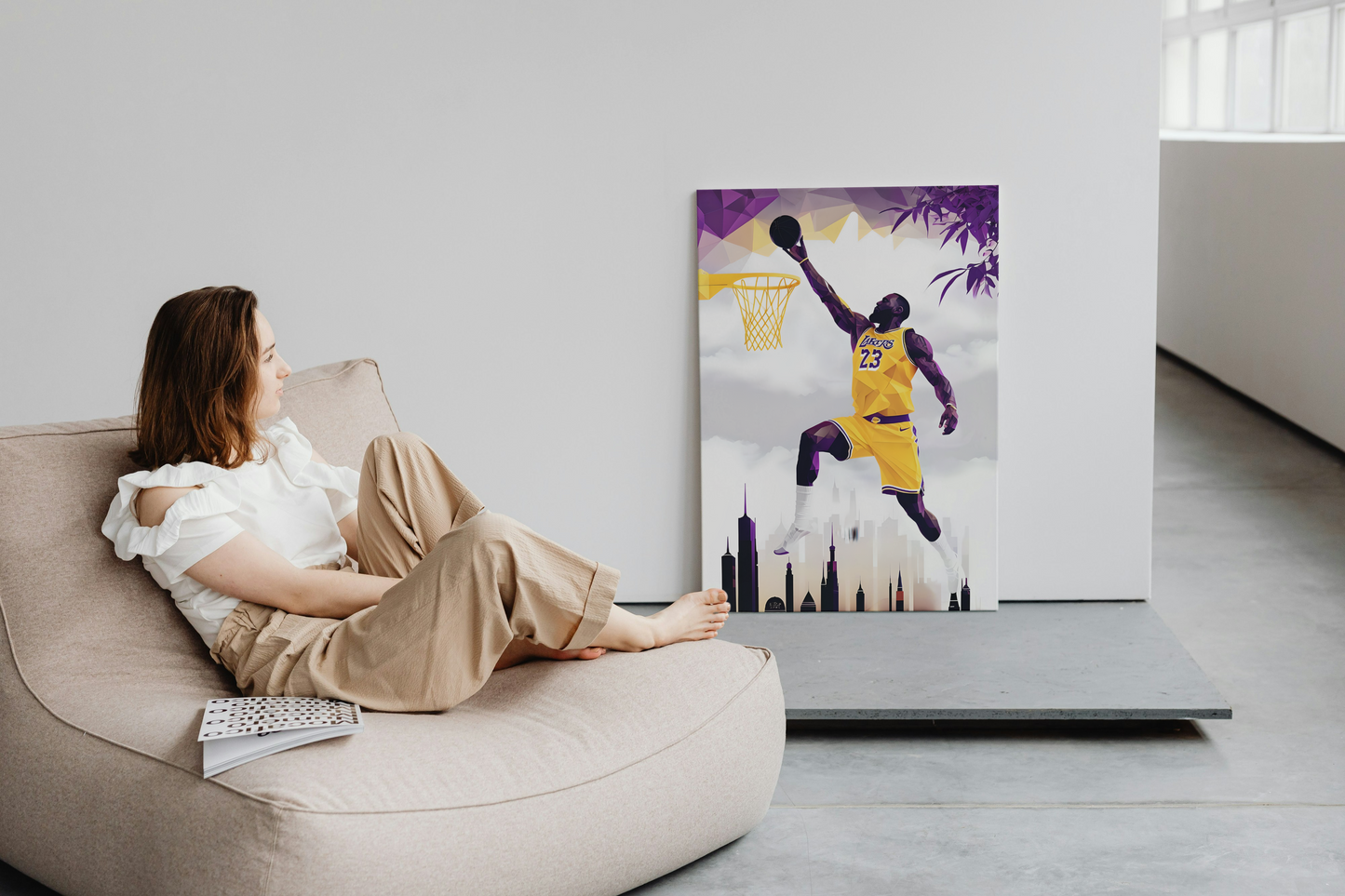 Lakers LeBron James - Canvas Art