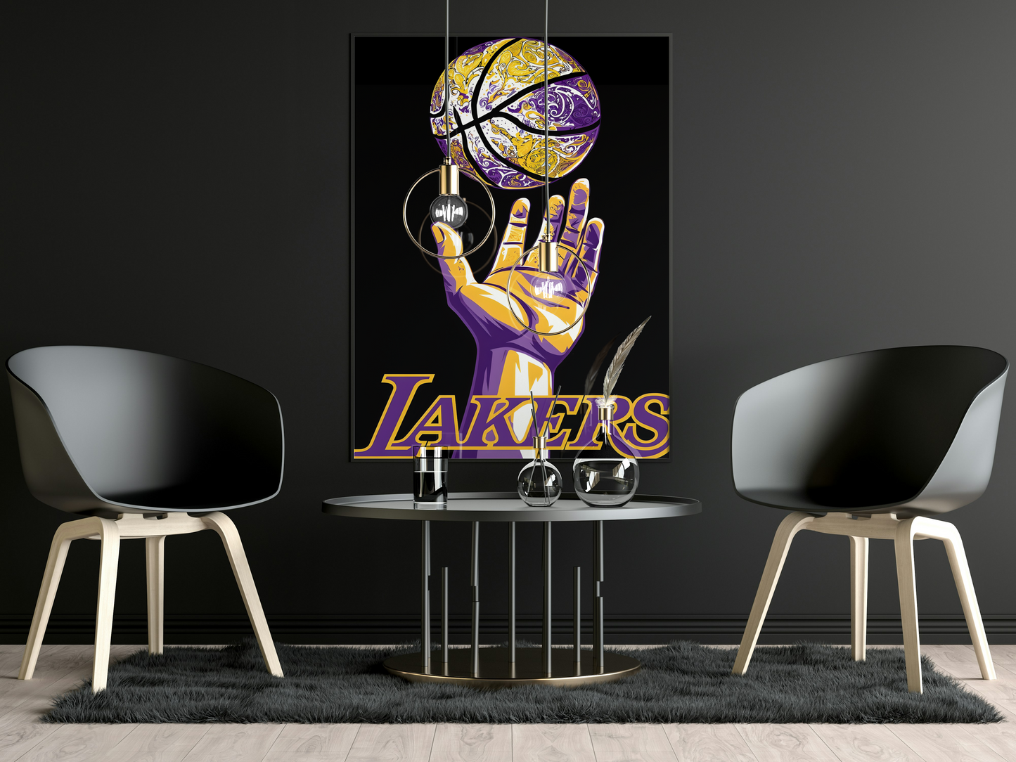 Los Angeles Lakers Matte Vertical Poster - Basketball Wall Art