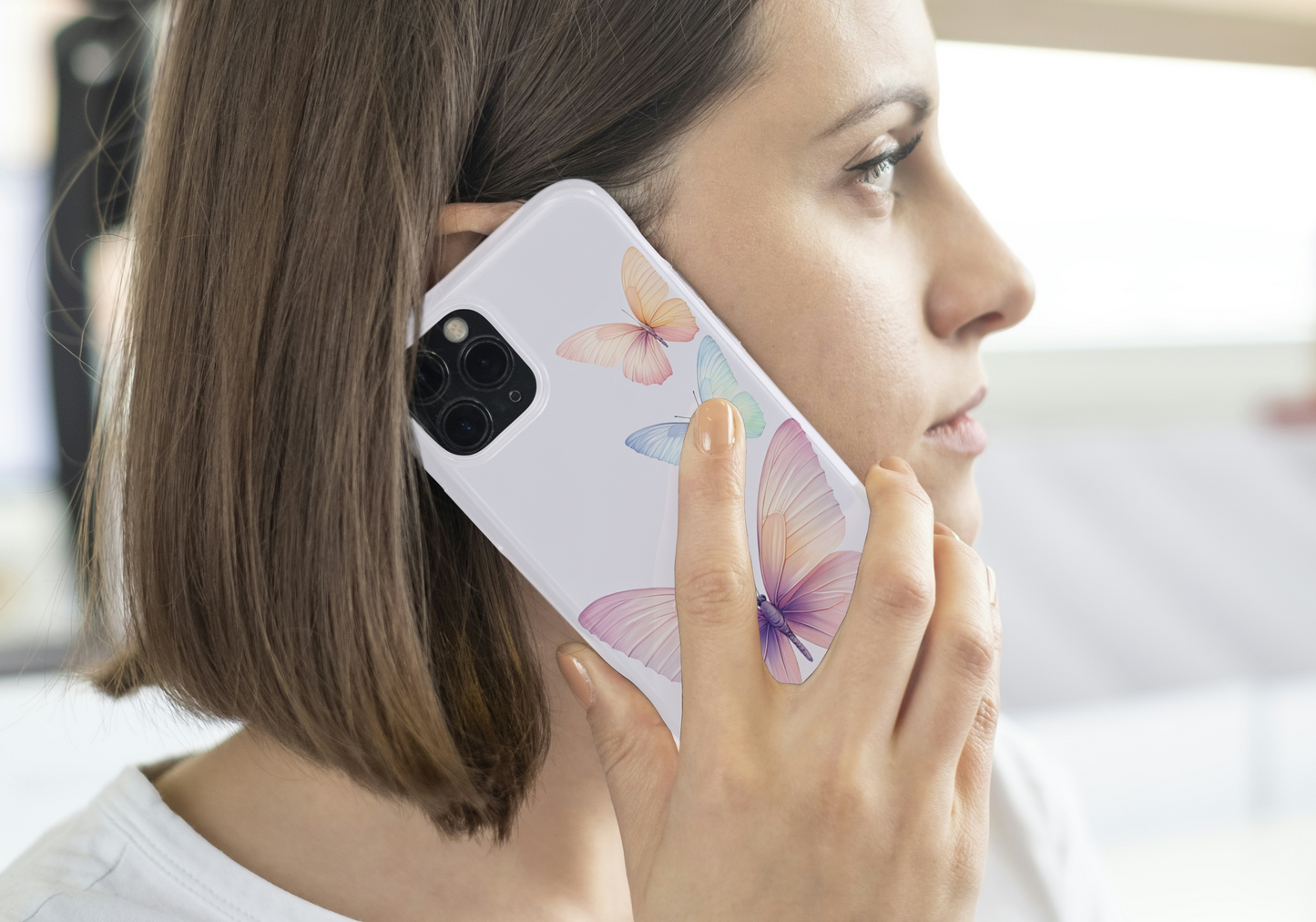 Butterfly Impact-Resistant Phone Case - Elegant, Durable, Perfect for Nature Lovers