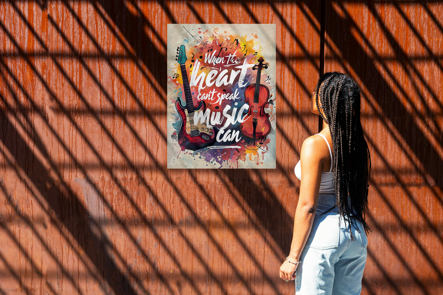 Musical Vibe Wall Art Poster - "When the Heart Can't Speak, Music Can"