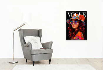 70s Inspired Vibrant Vogue Posters