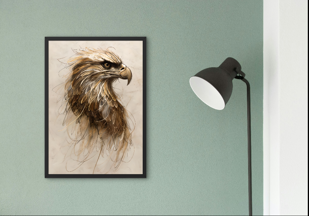 Framed Eagle Art Canvas