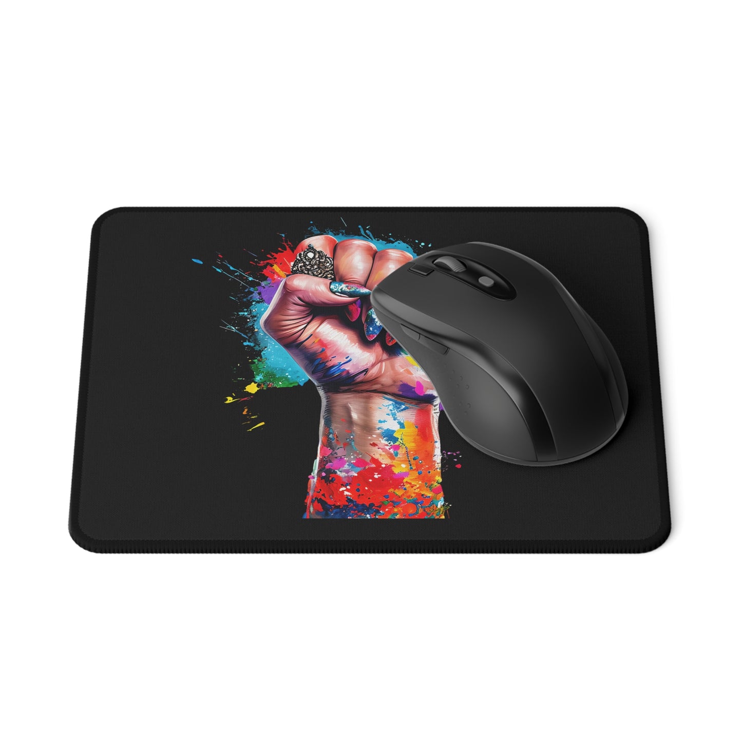 Colorful Art Fist Non-Slip Gaming Mouse Pad – Perfect for Gamers and Creative Souls